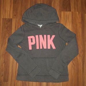 Gray PINK hoodie